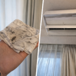 大阪市城東区 エアコン異物除去