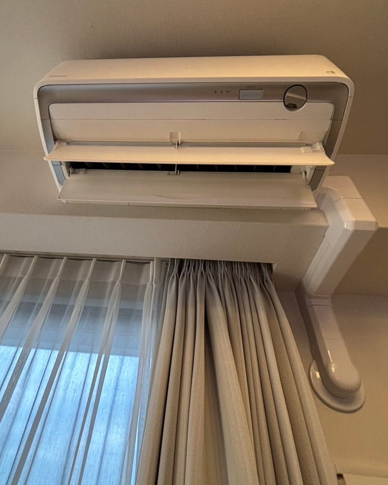 大阪市城東区 エアコン異物除去 