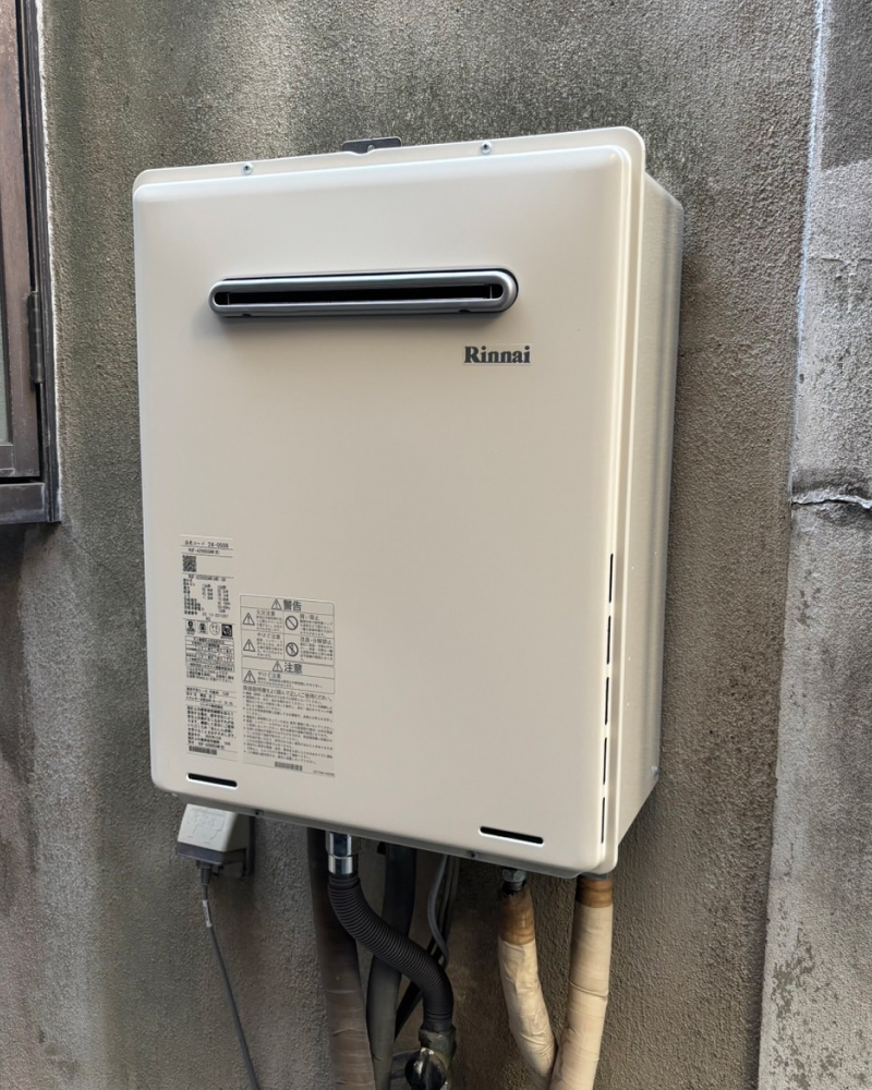 大阪市城東区 給湯器の交換工事 施工