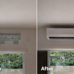 東淀川区　エアコン設置　前後