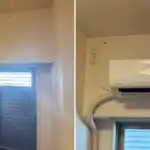 大阪市鶴見区 マンション エアコン取り付けBefore/After